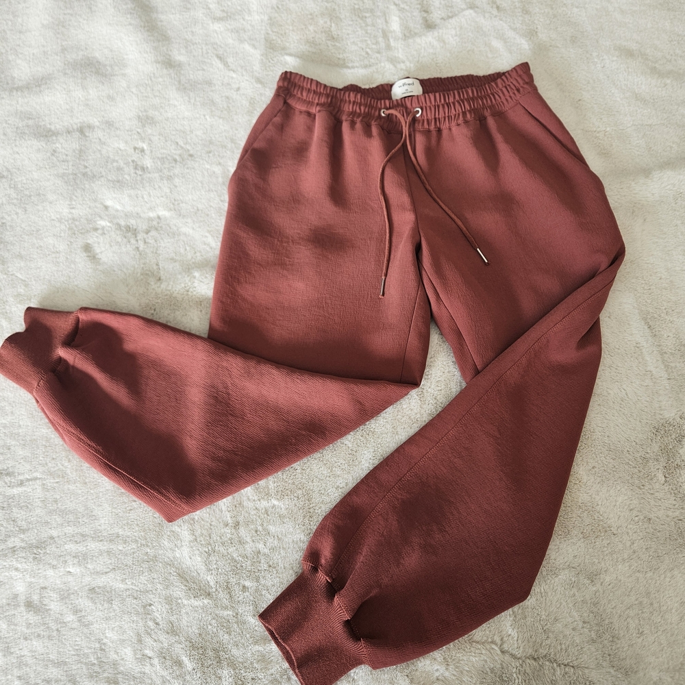Wilfred Womens Burnt Orange Dark Coral Joggers Xs Workout Pants